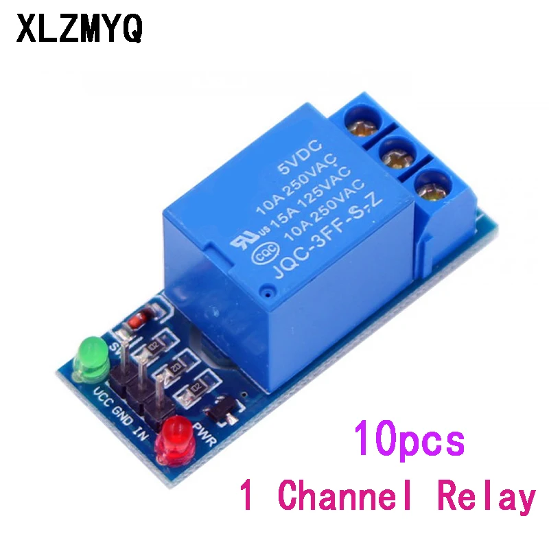 10 Moduli Relè 5V 1 Canale Con Optoaccoppiatore Per Arduino, Lotto Da 10 Pezzi - Foto 2