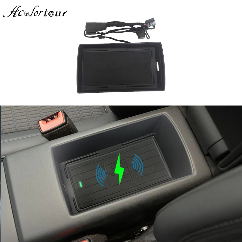 10W car QI wireless charging phone charger fast charging case phone holder accessories for Audi A3 S3 8V 2014-2018 for iPhone 8