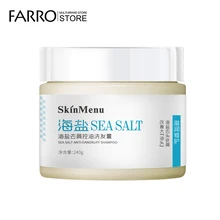 Меню кожи Новая морская соль против перхоти шампунь паста контроль масла снимает зуд против выпадения волос