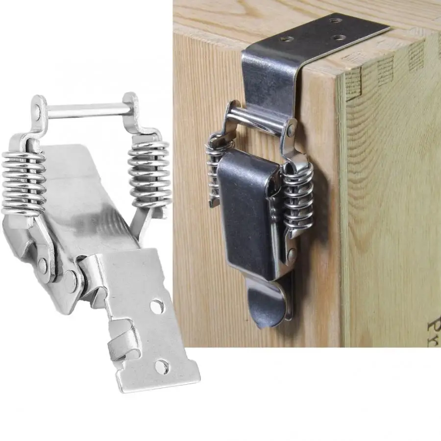 

Hinge locks Spring Buckle Iron Nickel Plated/Stainless Steel Hasp Fastener Hardware Fitting hardware furniture