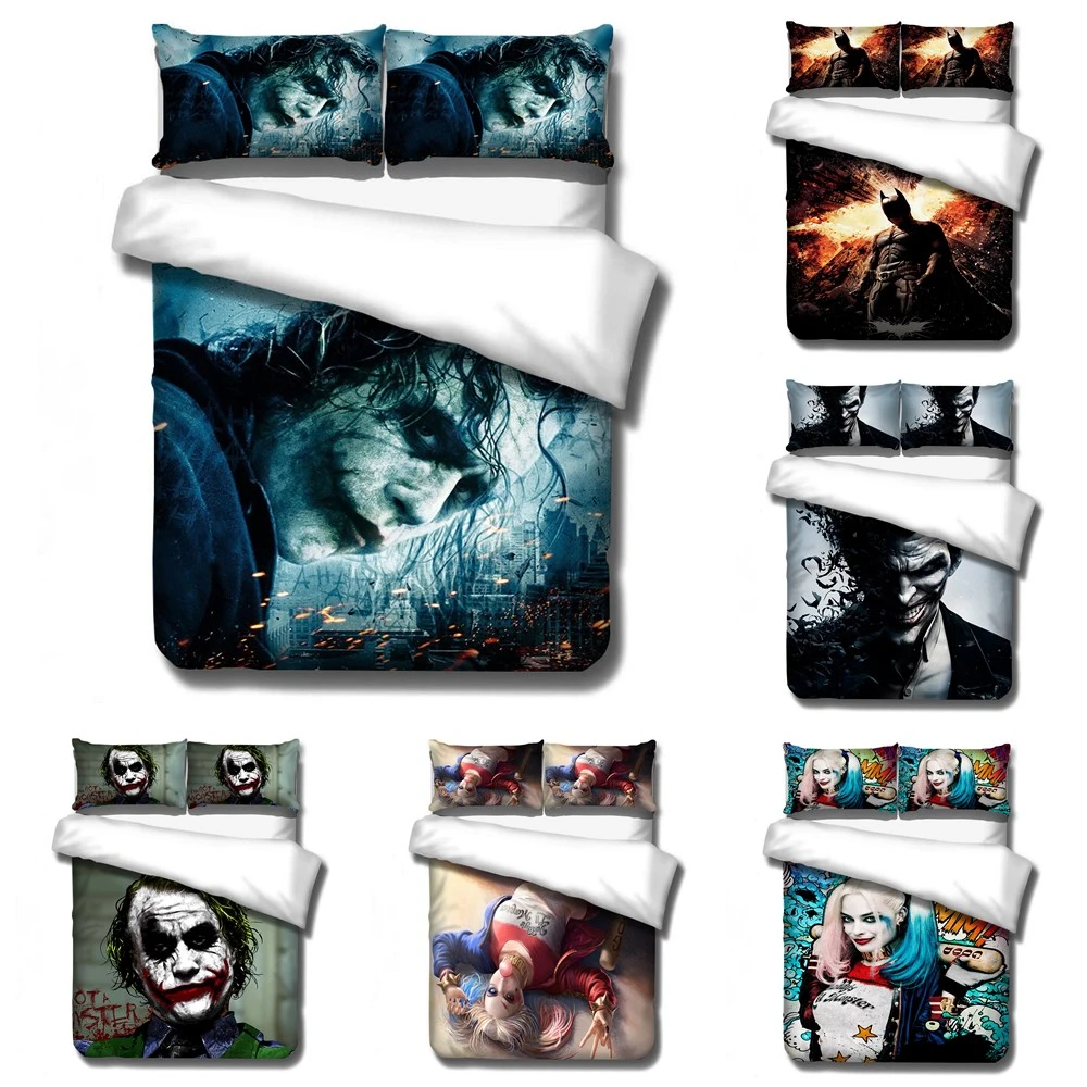 

Hot Horror and Funny Pennywise The Clown 3D Bedding Set Printed Duvet Cover Set Queen King Twin Full Size