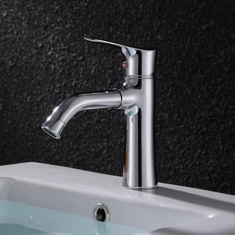 

Tong long tou 360-Degree Rotating Single Bore Basin Faucet Hot And Cold Table Basin Leading Blowing Faucets Free Form Swing