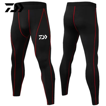 

Daiwa Summer Sport Pants Fitness Body Pants Patchwork Breathable Anti-sweat Outdoor Running Riding Cycling Fishing Pants Slim
