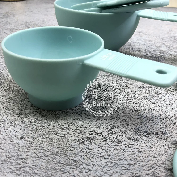 Plastic Measuring Cups Amount Spoon Set 10 Pieces with Measuring Flour Spoon Coffee Spoons Bakery Appliances