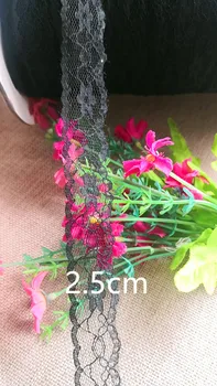 

Last Clearance wholesale lot Black Soft None Elastic lace trim diy sewing wedding doll dress 2.5cm