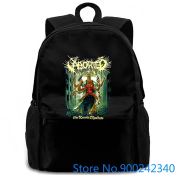 

Authentic ABORTED Band Necrotic ifesto Album Cover Art Logo NEW Black women men backpack laptop travel school adult