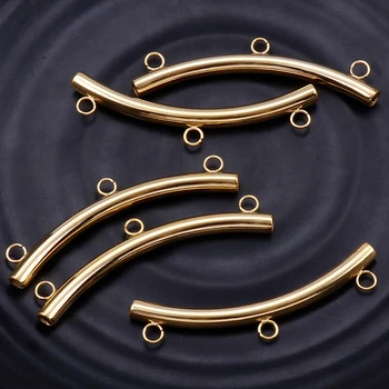 

12Pcs/Lot Metal Steel Long Tube Lock Clasp Connectors For Pendants Necklaces Charm Bracelets DIY Accessories Wholesale Supplies