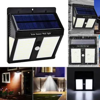 

146LED Solar Powered Motion Human Body Infrared Sensor Wall Light Waterproof Garden Yard Front door Lamp Decor with Push-Button