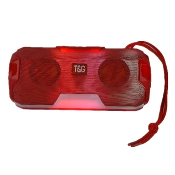 

TG143 wireless Bluetooth speaker colorful lights outdoor portable portable column speaker dual speaker subwoofer card FM radio