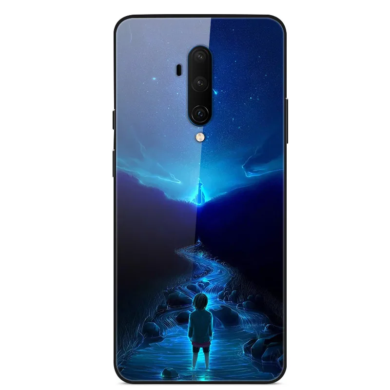 29 Для Oneplus 7 T Pro Чехол из закаленного стекла жесткий чехол для телефона для Oneplus 7TPro TPU бампер чехол s для One plus 7 T 7 T Pro - Цвет: 29