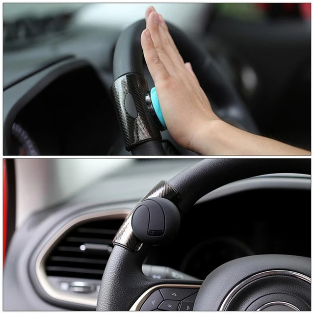 Booster de volant de voiture avec bouton rotatif, rotation à 360 °, poignée  d'alimentation, boule à encliqueter, accessoires universels - AliExpress