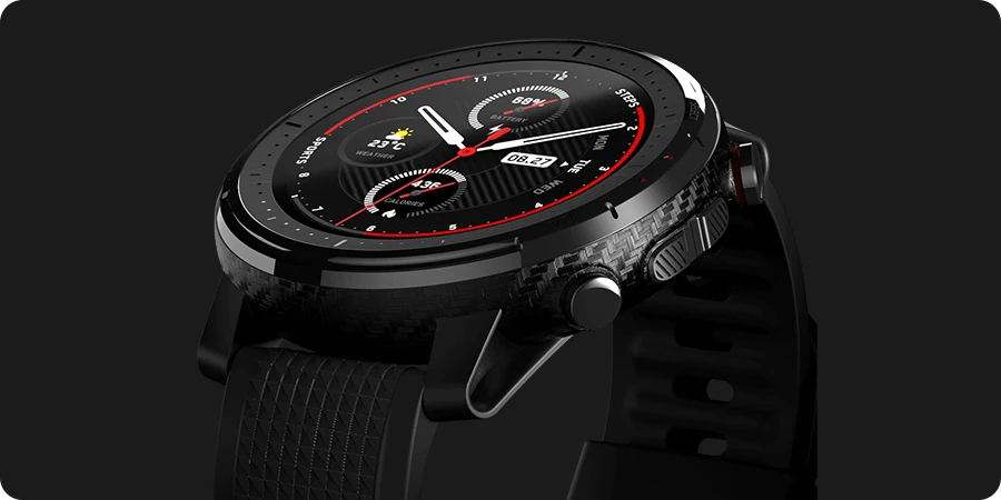 СМАРТ-ЧАСЫ XIAOMI AMAZFIT STRATOS 3(SMART SPORT WATCH 3) – ДВА ПРОЦЕССОРА, 19 СПОРТИВНЫХ РЕЖИМОВ, АВТОНОМНОСТЬ ДО 14 ДНЕЙ
