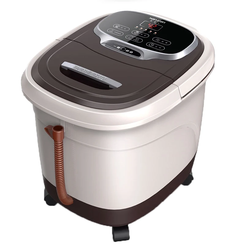 US $184.00 Multifunctional Fully Automatic Electric Roller Feet Heating Foot Tub Massage Machine Foot Spa Bath Massager