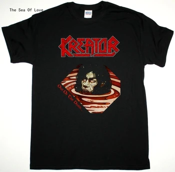 

KREATOR OUT OF THE DARK..INTO THE LIGHT BLACK T SHIRT SODOM DESTRUCTION DEATHROW New Tops 2019 Print Letters Men T-Shirt 2020