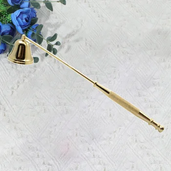 

1PC Candle Extinguisher Candle Snuffer Wick Snuffer Iron Candle Accessories for Tea Light Jar Candle Home Bedroom (Silver)