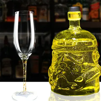 

Whiskey Star Wars White Soldier Glass Jug Storm Trooper Spirit bottle Empty Crystal Wine Glass Bottle Glass Cup Home Bar Tools