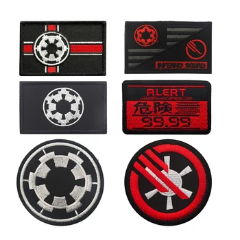 

3D Embroidery Star Wars Hell Squad Warrior Morale Chapter Patch Tactical Clothing Hat Denim Jacket Backpack DIY Badge Icon