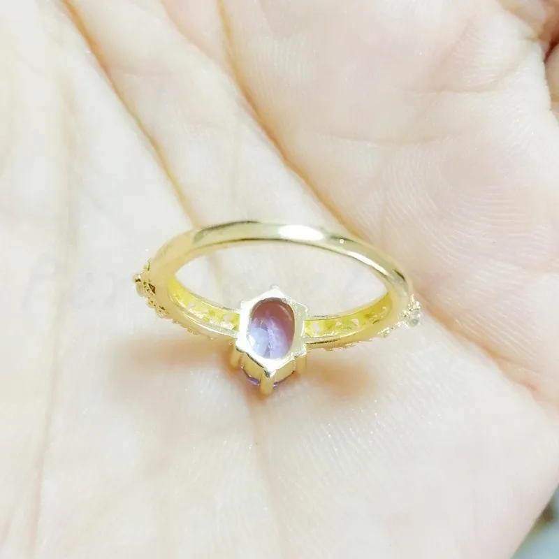Кольцо из натурального танзанита,, серебро 925 пробы 0.95ct, драгоценный камень, хорошее ювелирное изделие# R972218
