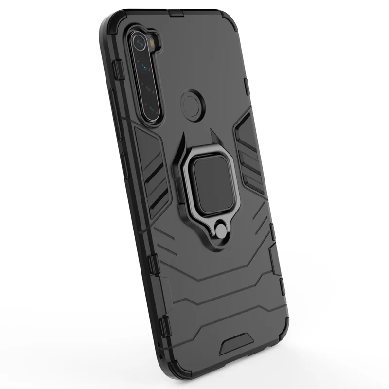 Пантера чехол в робот-стиле для Xiaomi Redmi Примечание 8 8T чехол супергероя Гибридный кольцо бронированный чехол для телефона Redmi Note 8 Pro аксессуары(XS0729