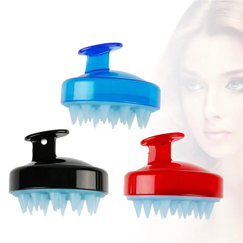 1Pc Silicone Practical Hair Washing Brush Scalp Massager for Lady Adults