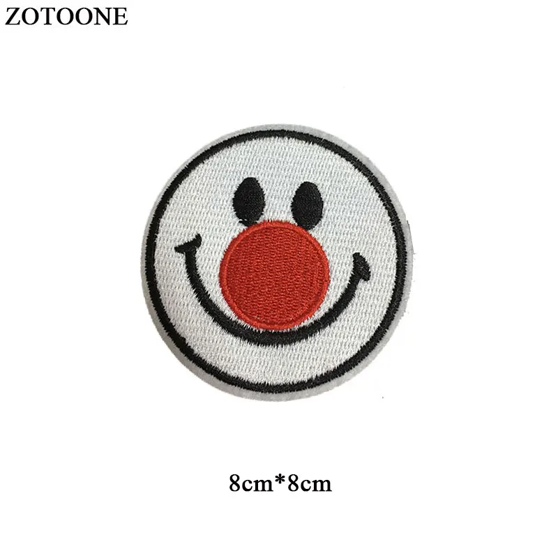 ZOTOONE круглая нашивка клоуна для одежды футболки бейдж нашивки Термотрансферная