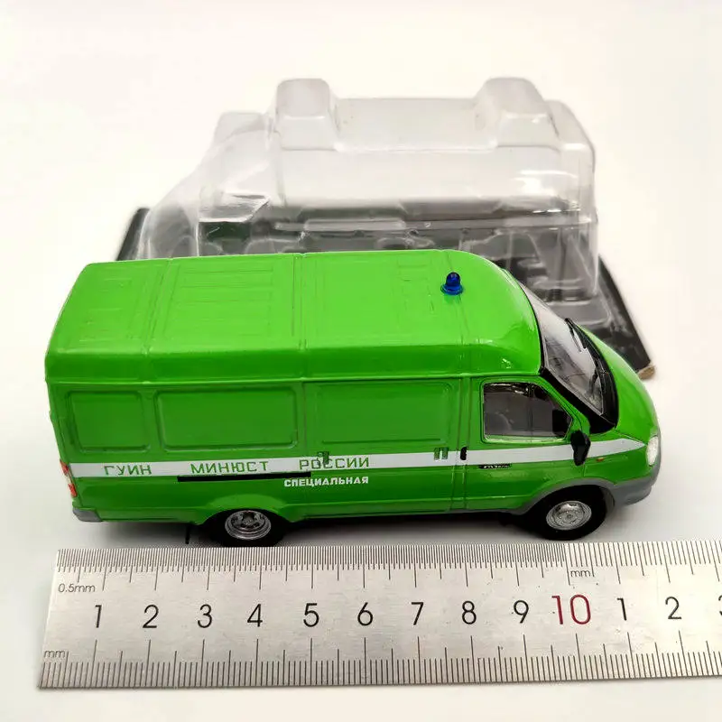 DeAgostini 1:43 ГАЗ 2705 ГАЗель ГУИН МИНЮСТ бывшие в употреблении модели автомобилей