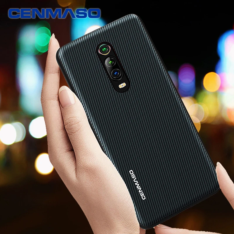 

For Xiaomi Redmi K20 Case Carbon Texture Leather Back Cover For Xiaomi Mi9T Redmi K20 Case Full Protective Shockproof Case