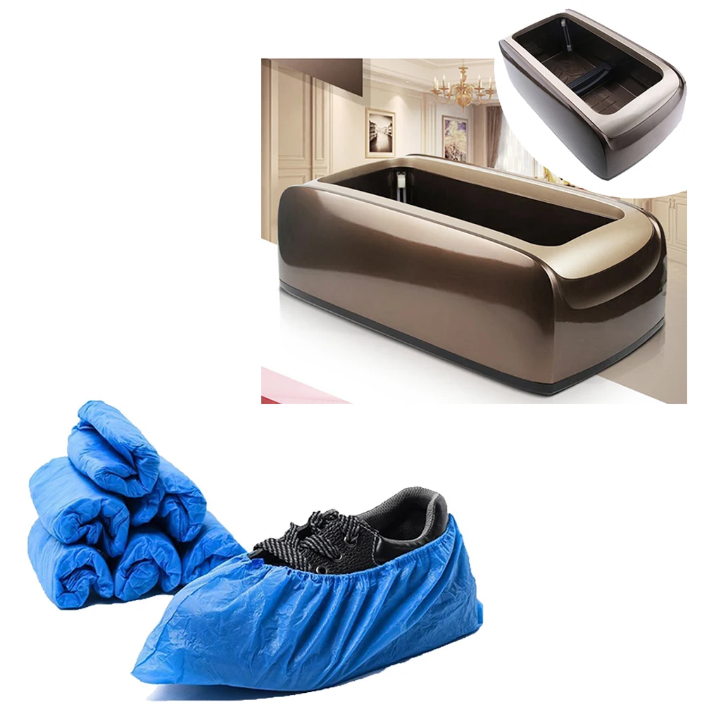 Automatic Shoe Cover Dispenser Machine with 100 Non-Woven Overshoes Supplies