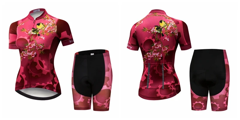 2021 JPOJPO Cycling Jersey Sets Women mtb Racing Bicycle Shirt Clothing Ropa Ciclismo Summer Short Sleeve Bike Jersey Shorts Set