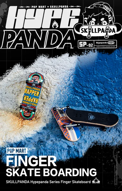 SKULLPANDA finger skateboardポップマートスカルパンダ