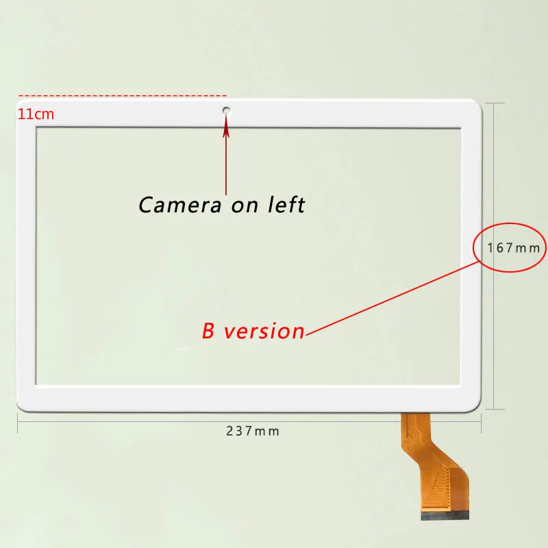 Сенсорный экран для 10,1 дюйма BDF ZL80 MB V2.0 планшет, сенсорный экран, дигитайзер, стеклянная ремонтная панель, сенсорная панель, датчик, обратите внимание на размер