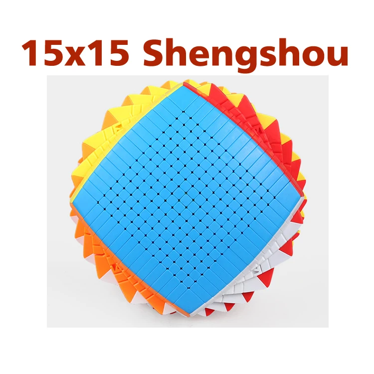 Shengshou sengso 15*15 кубик без наклеек Головоломка Черный подарок идея для X'mas день рождения