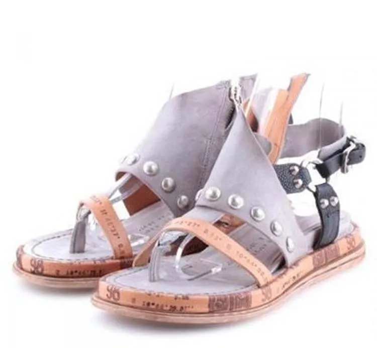 Women's Shoes In Stock! Bohemian Retro Style Flat Shoes Open Toe Shoes Summer Casual Plus Size Shoes 