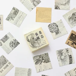 Autocollants Vintage créatifs pour magazines, Scrapbooking, pour Journal planificateur, carnet de notes, fournitures de papeterie scolaires et de bureau, 45 pièces/boîte 