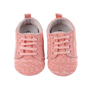 

2020 Autumn Children Shoes Boys Girls Sport Breathable Infant Shoes Soft Knittted Bottom Non-slip Casual Kids First Walkers