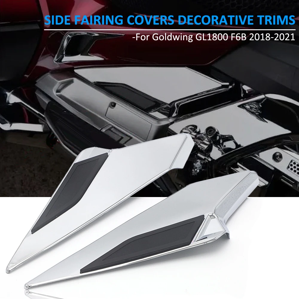 

For Honda Goldwing 1800 GL1800 2018 2019 2020 Chrome Accessories Motorcycle Side Fairing Covers Decorative Trims