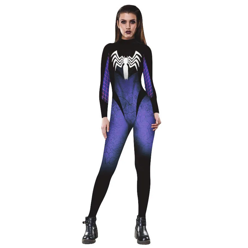 Чудо-Женщина Onesie Для женщин завершающей Железный человек женские боди Venom Косплэй костюмы на Хэллоуин для Для женщин комбинезоны - Цвет: Style 2