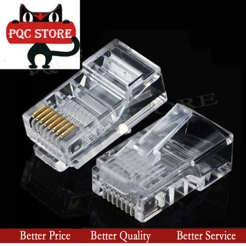 

20PCS Gold Plated RJ45 Net Network Cables Modular Plug Cat5 CAT5e Connector 8P8C Modular Rj45 Plug Terminals