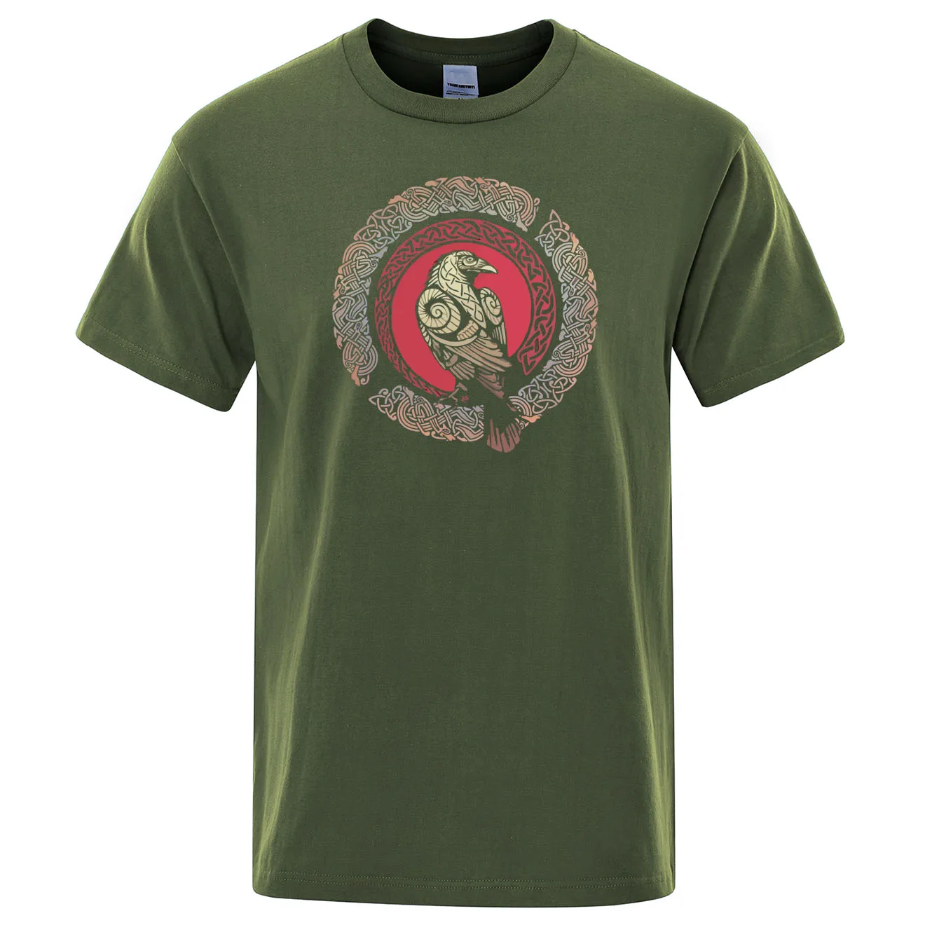 Viking Ragnar's Raven футболка с принтом, хлопковая футболка, лето, хип-хоп мужские футболки, мужские Модные повседневные футболки с коротким рукавом