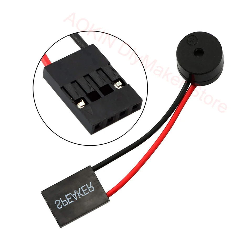 Cicalino Per Scheda Madre PC – Altoparlante Interno Buzzer Plug-and-Play Per Computer Desktop – Codice Beep Per Diagnostica E Allarmi - 4