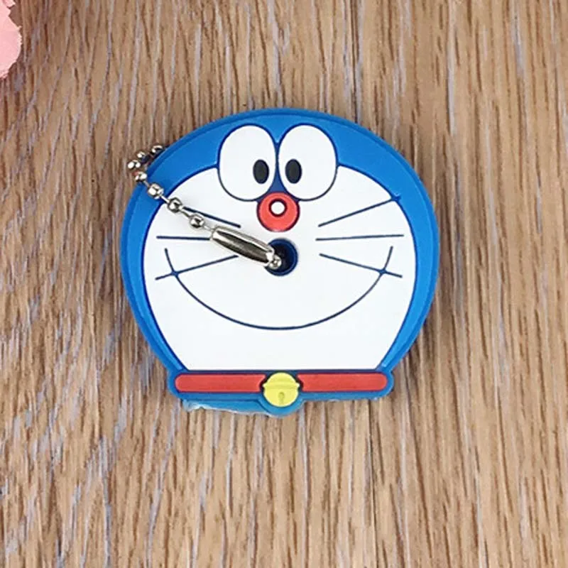 Blue Doraemon 36 шт./лот, милый мультяшный ПВХ брелок для ключей, брелок для ключей, игрушки на день рождения, карнавальные призы, детский подарок, наполнители для пиньяты - Цвет: Blue Doraemon