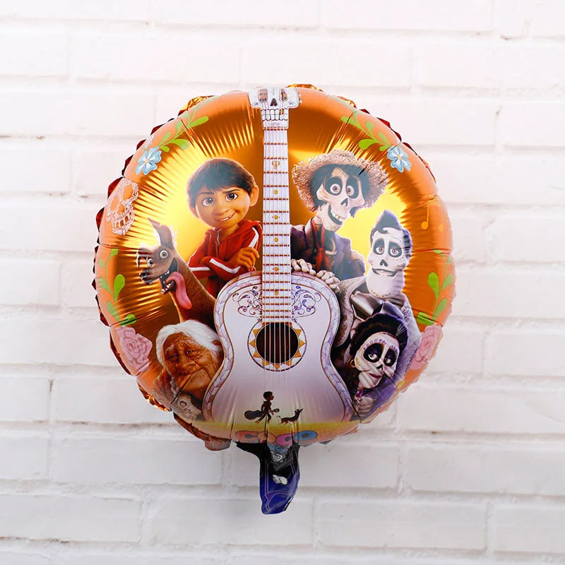 Balloon-B-1pcs Хэллоуин COCO День Рождения украшения Дети Мальчики Подарочная сумка шар бумажные чашки тарелки детский душ одноразовые столовые приборы - Цвет: Balloon-B-1pcs