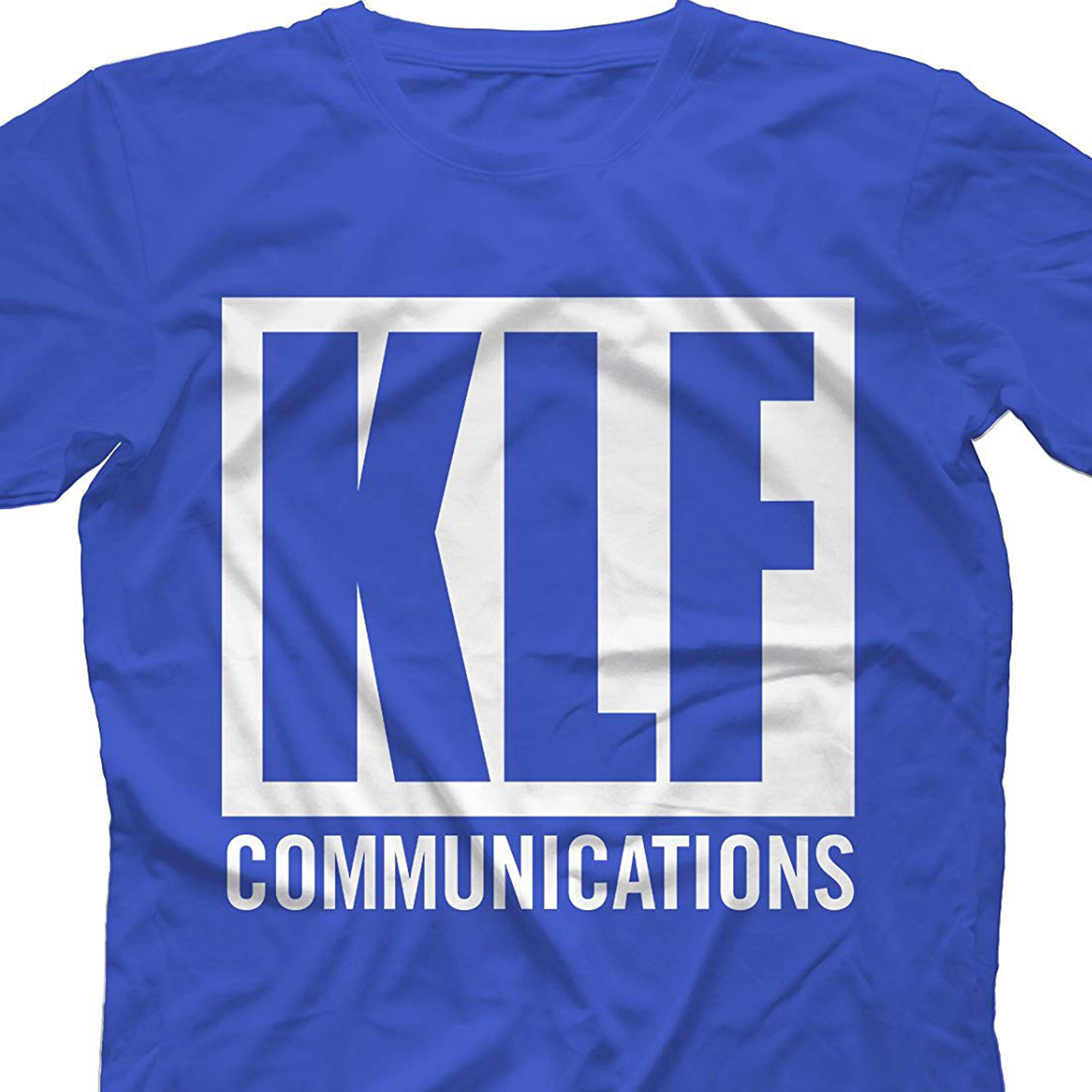 Klf коммуникационная Футболка 100% хлопок Королевский синий большой печатных
