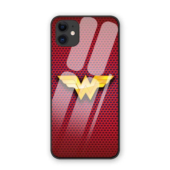 Wonder Woman 1984 Чехлы для iphone 7 8 6 6S Plus Роскошный чехол из закаленного стекла для телефона iphone 11 11Pro X XR XS MAX - Цвет: 8