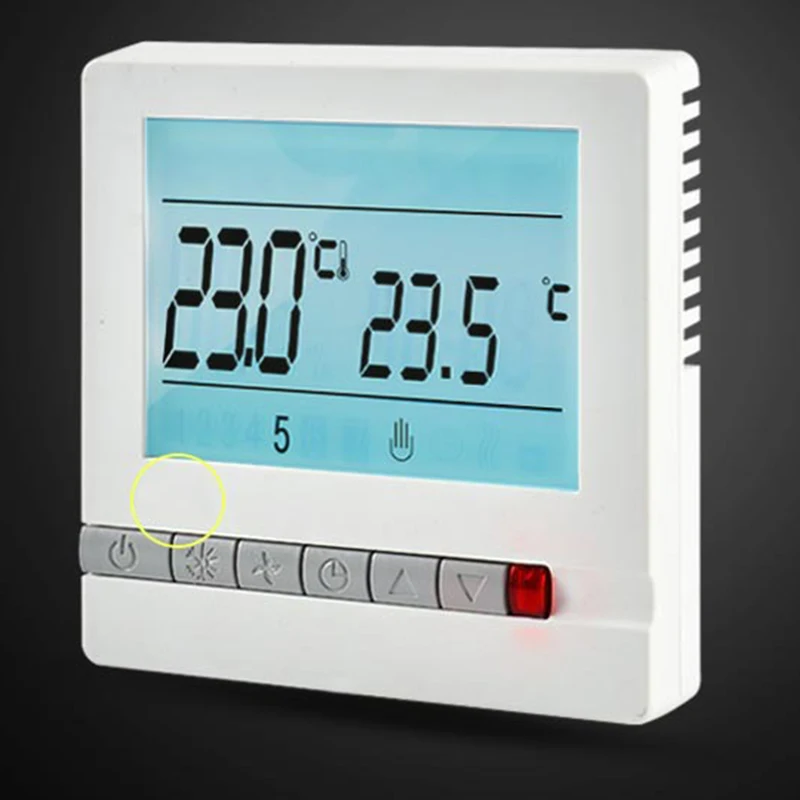 220V Температура аппаратура регулятора ЖК-дисплей Экран дисплея электрическое отопление Водостоки термостат для окружающей среды