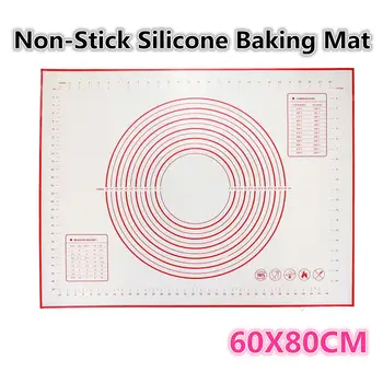 

60X80cm Non-Stick Silicone Baking Mat Dough Rolling Mat Heat Resistant Pad Pastry Board Silicone Pastry Mat with Measurement