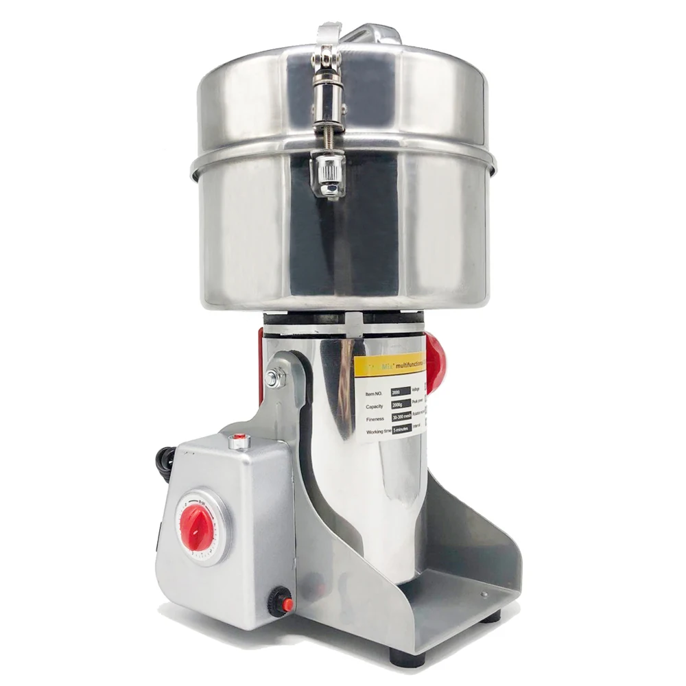 

100-200kg Electric Grinder Mill Grains Spices Cereals Coffee Dry Food Grinding Machine Home Medicine Flour Powder Crusher