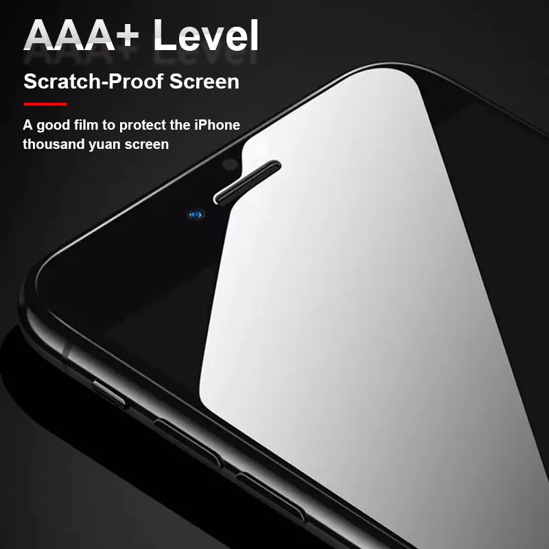 AAA+ Полное покрытие изогнутое Защитное стекло для iPhone 7 8 6 6s Plus защита экрана iPhone 11 Pro X Xr Xs Max закаленное стекло