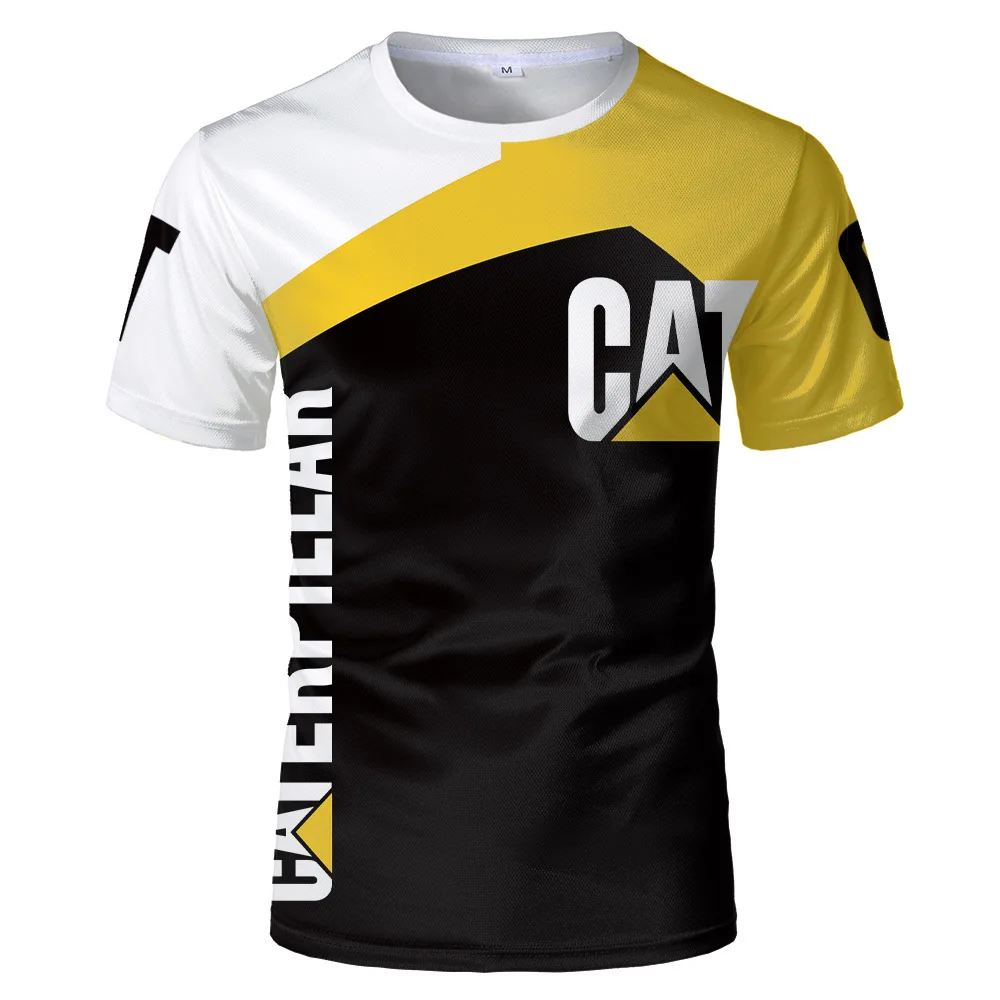 Camiseta de Caterpillar 3D para hombre y camisa con estampado de Avatar de dibujos animados de verano, negros, camiseta de manga corta a la - AliExpress