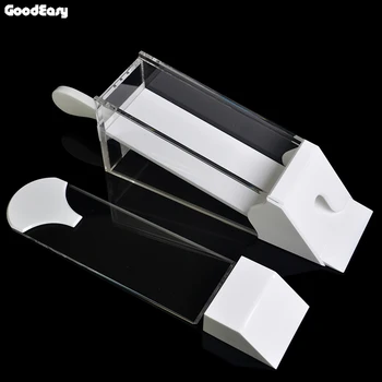 

HOT Professional Ordinary Acrylic Card Shoe Transparent White 8 pack Pokers Manual Card Shoe with Cover